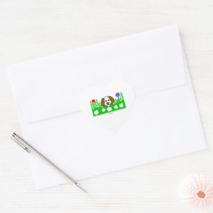 Cœur Sticker Coeur Pup N Play