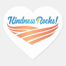 Sticker Coeur Rocks Kindness