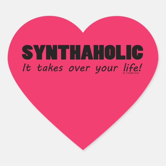 Cœur Sticker Coeur Synthaholic (Devant)