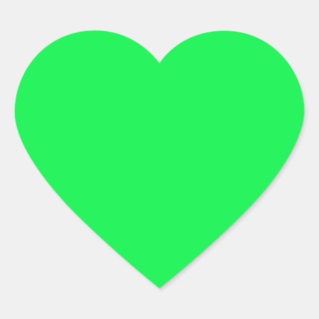 Cœur Sticker Coeur Vert (Devant)