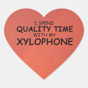 Cœur Sticker Coeur Xylophone pour le temps de qualité