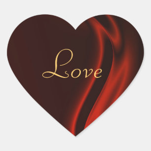 Cœur Sticker d'amour du coeur rouge Marquis