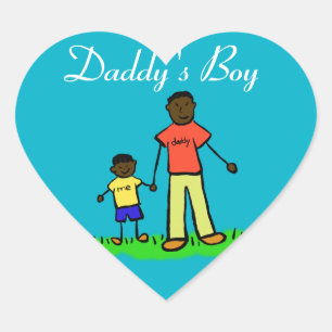 Cœur Sticker de caractère personnalisé de famille de pa