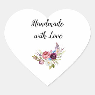 Cœur Sticker de coeur Hande fait avec amour