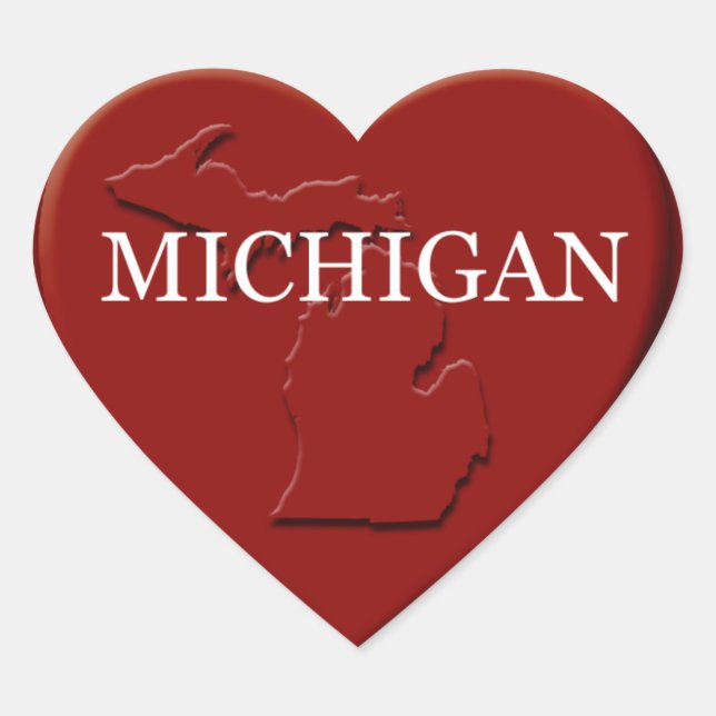 Cœur Sticker de conception de carte cardiaque du Michig (Devant)