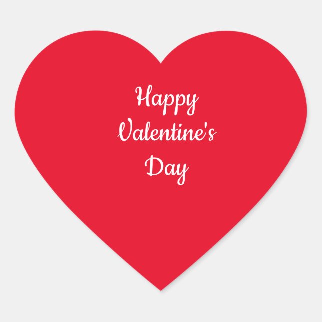 Cœur Sticker de la Saint Valentin (Devant)