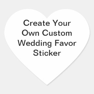 Cœur Sticker de mariage personnalisé en forme de coeur