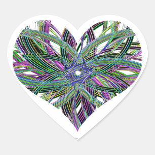 Cœur Sticker double coeur foncé
