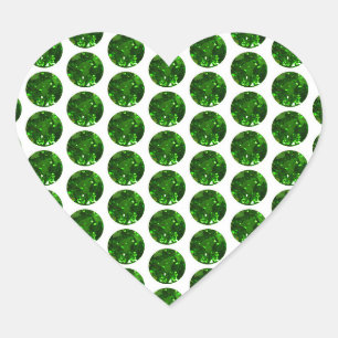 Cœur Sticker du coeur vert émeraude