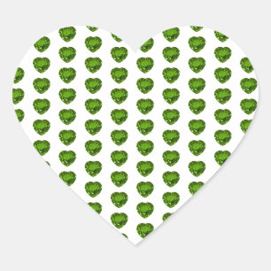 Cœur Sticker du coeur vert émeraude