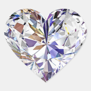 Cœur Sticker en diamant