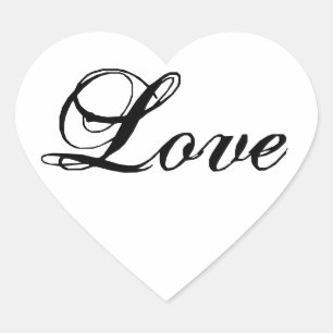 Cœur Sticker en forme de coeur d'amour pour les faveurs