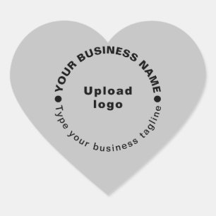 Cœur Sticker en forme de coeur gris