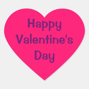 Cœur Sticker en forme de coeur - Heureuse Sainte-Valent