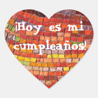 Cœur Sticker Feliz Cumpleanos