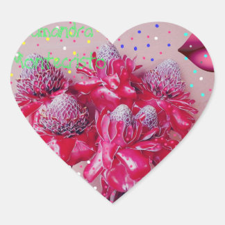 Cœur Sticker Flower pour partout! !