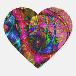 Cœur Sticker fractal