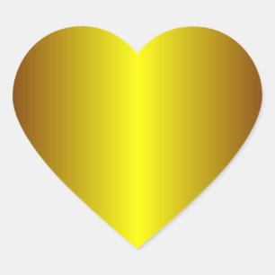 Cœur Sticker Gold Heart