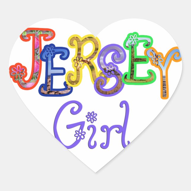 Cœur Sticker Jersey Girl (Devant)