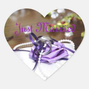 Cœur Sticker juste marié