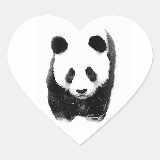 Cœur Sticker Panda Heart (Devant)