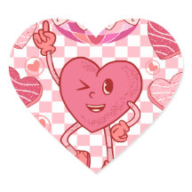 Sticker pour les valentines douces de danse