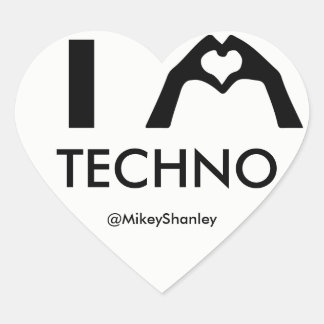 Cœur Sticker Techno COEUR