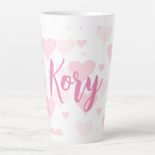 Coeur sucré personnalisé Valentine Day Latte Mug