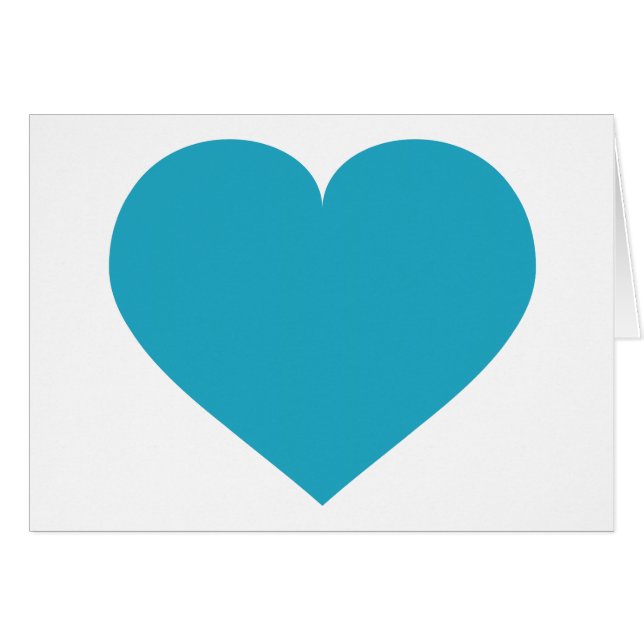 Coeur Turquoise (Devant horizontal)