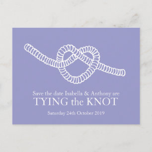 Coeur Tying the Knot mariage enregistrer la carte