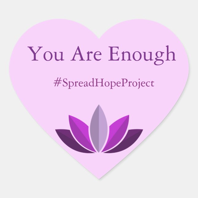 Cœur Vous Êtes Assez Sticker (Devant)