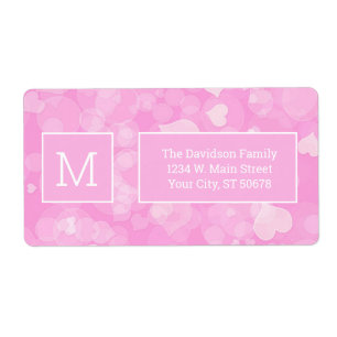 Coeurs Abstraits de Bokeh Rose