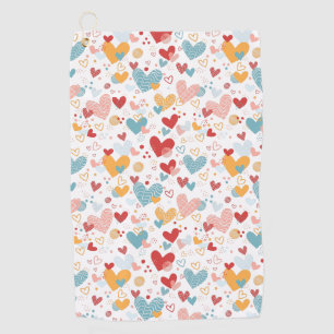 Coeurs Abstraits motif serviette de bain