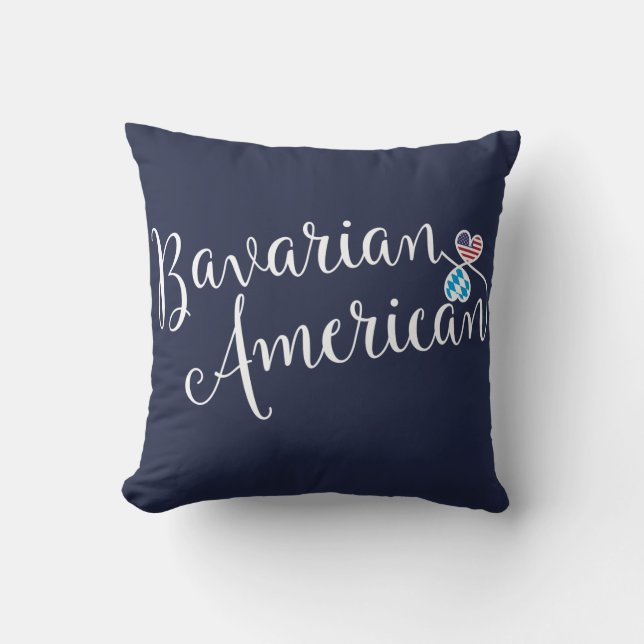 Coeurs Bavarois Américain Entwins Jeter Coussin (Recto)