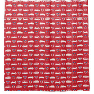 Coeurs britanniques de Mini Cooper - rideau en