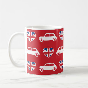 Coeurs britanniques de Mini Cooper - tasse de café