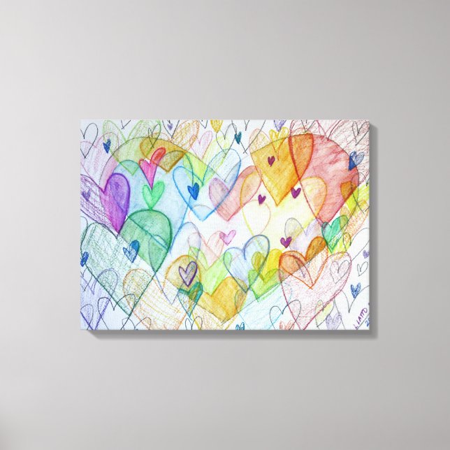 Coeurs communautaires Peinture de toile Peinture d (Recto)