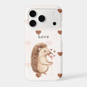 Cœurs d'amour de hérisson mignons