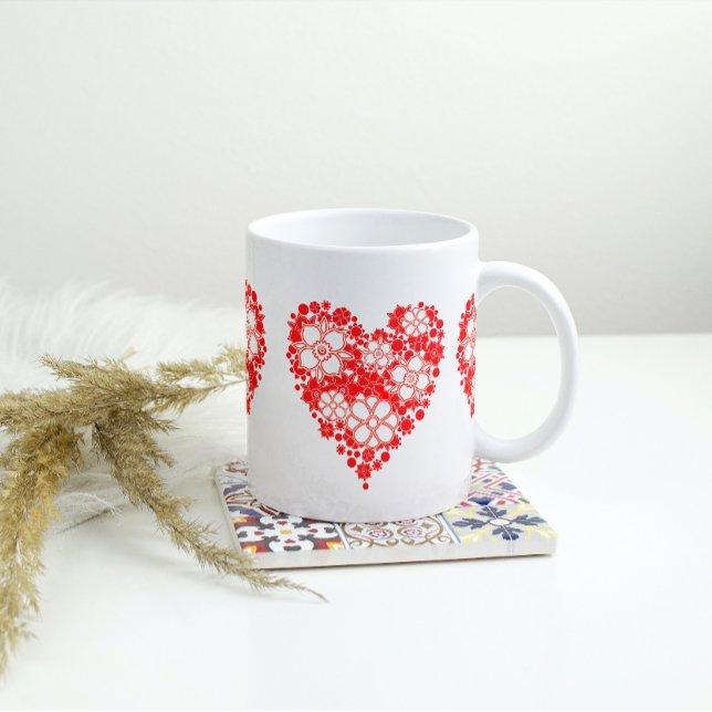 Coeurs d'amour Mug de café géant (Créateur téléchargé)