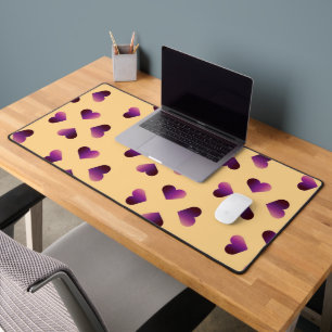 Coeurs de dégradé violet rose motif