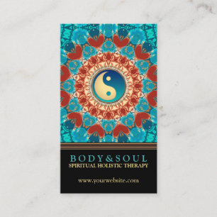 Coeurs de la Terre Mandala Yin Yang Cartes de visi