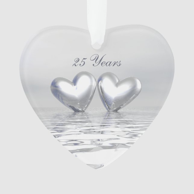 Coeurs de l'anniversaire d'argent (devant)