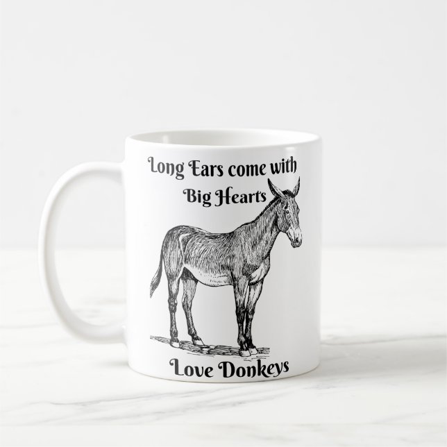 Coeurs de longues oreilles de tasse de café (Gauche)