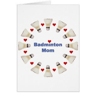 Coeurs de maman de badminton