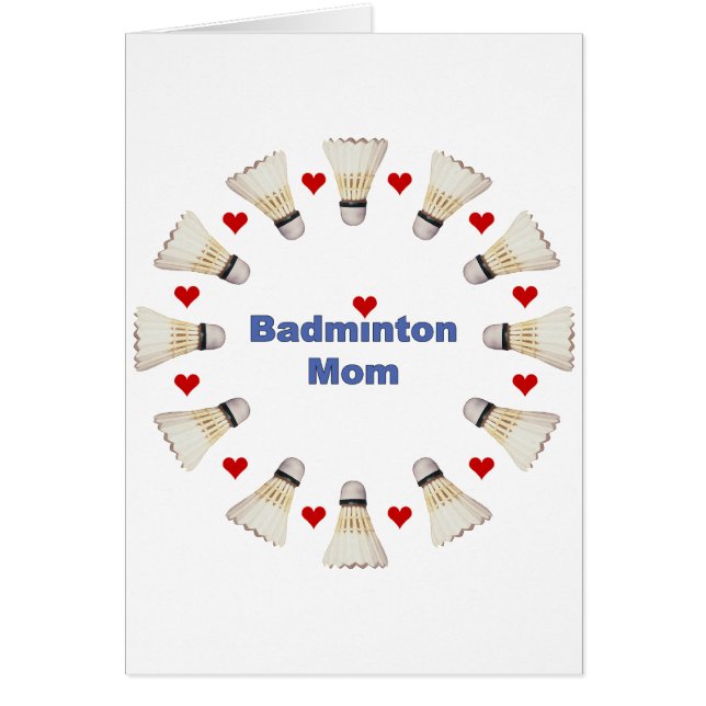 Coeurs de maman de badminton (Devant)