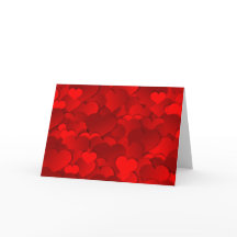 Coeurs de neige Carte Saint-Valentin