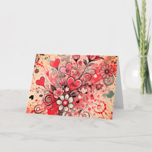 Coeurs de Valentines / Marguerite / Art scintillan