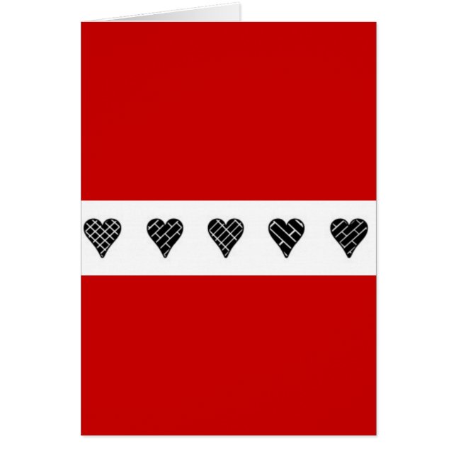 Coeurs décoratifs noirs (Devant)