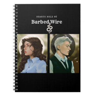 Coeurs détenus par Carnet à fil Barbed