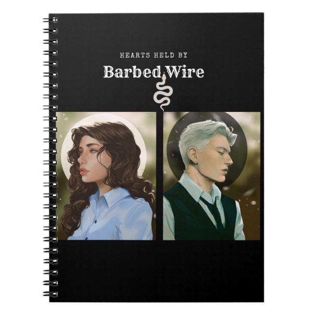 Coeurs détenus par Carnet à fil Barbed (Devant)
